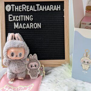 POP MART - Sesame Bean - The Monsters Labubu Exciting Macaron Vinyl Plush